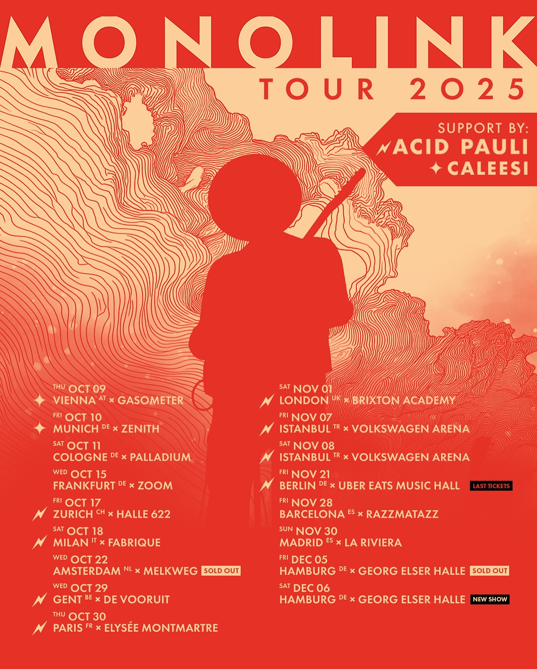 Monolink The Beauty of It All Tour Poster 2025–2026